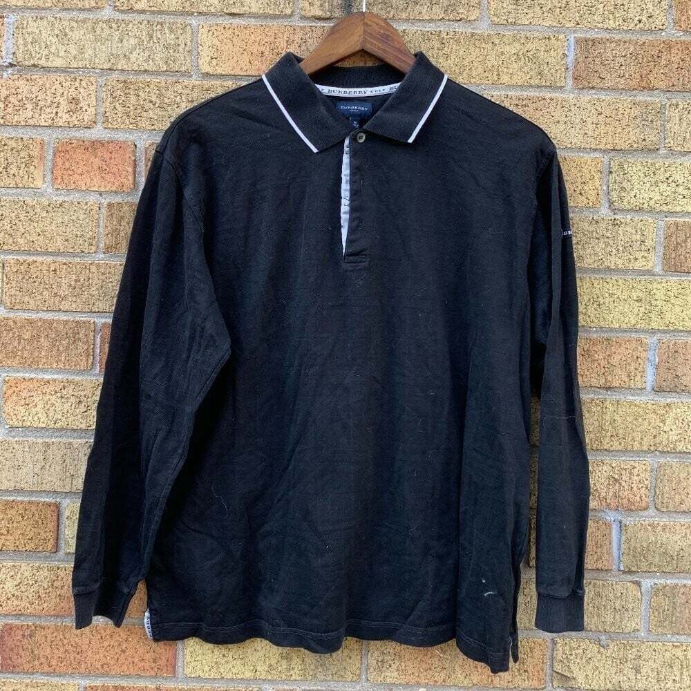 Vintage Burberry Golf Polo Shirt Medium